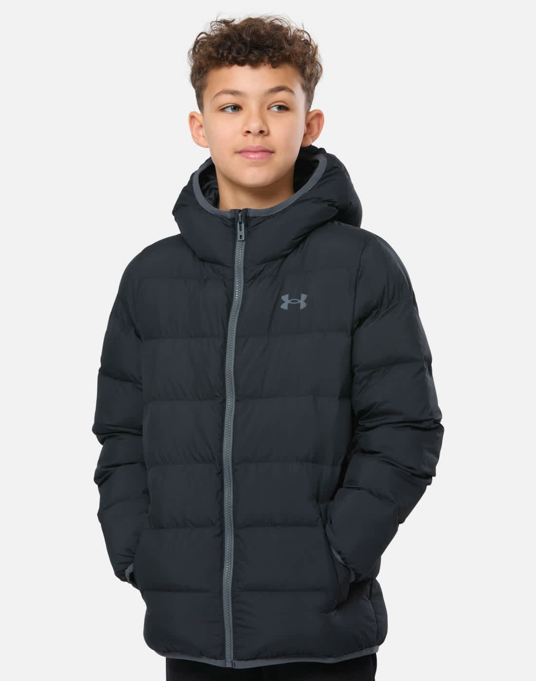 Under Armour Older Kids Pronto Puffer Jacket in Black | Polyester