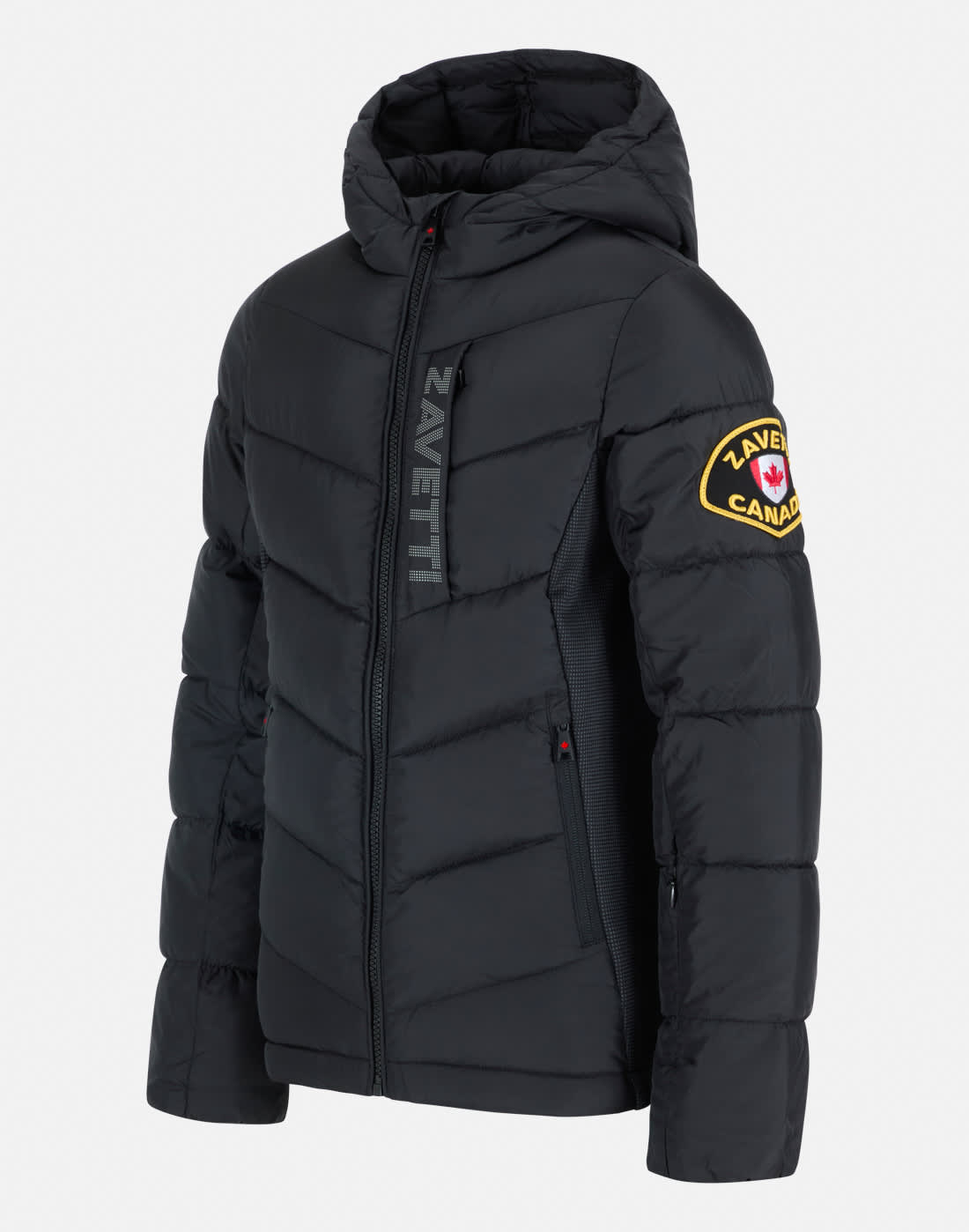 Zavetti Canada Older Boys Fallori Hybrid Puffer Jacket in Black | Large