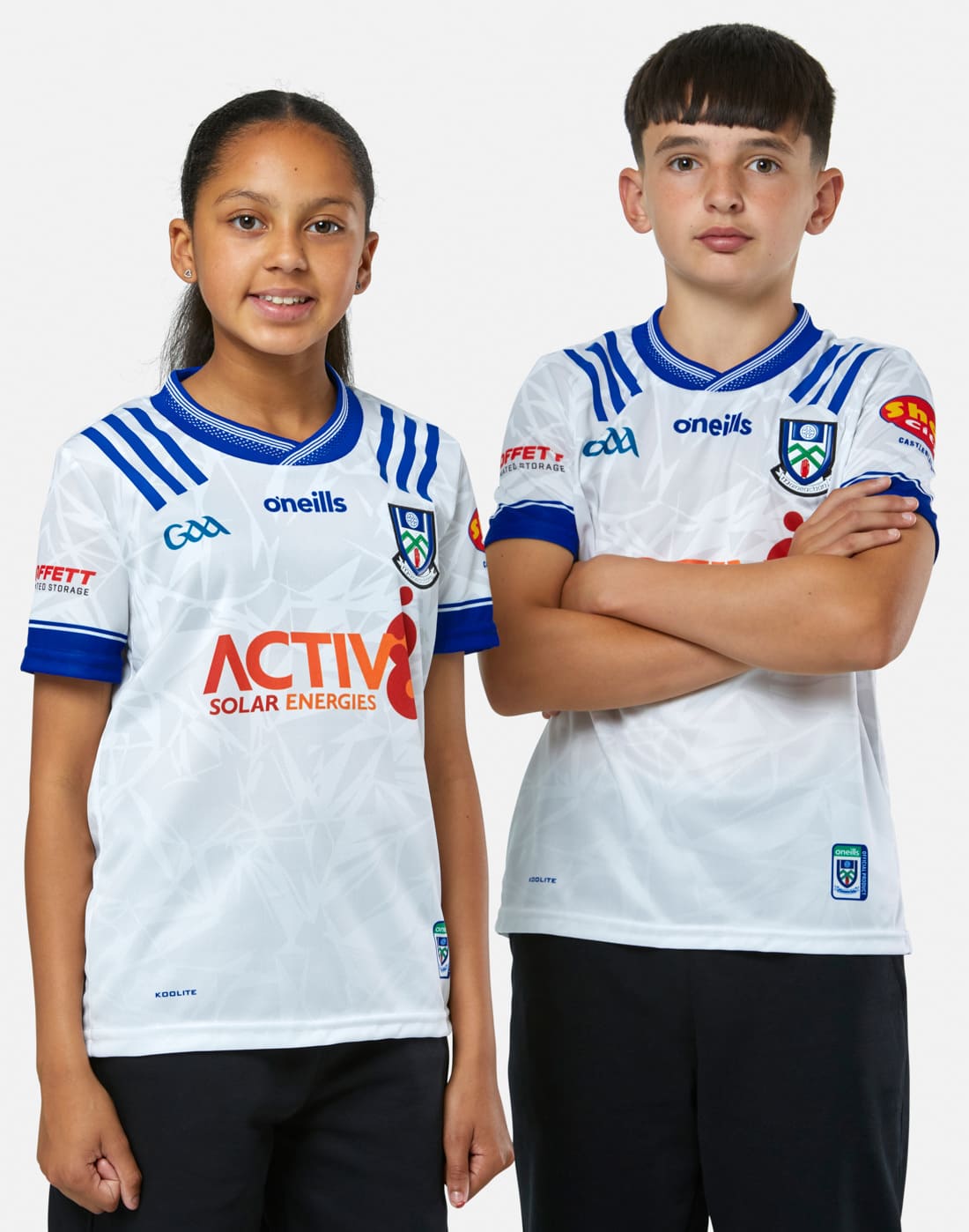 Kids' O'Neills Monaghan Home Jersey in Blue/White