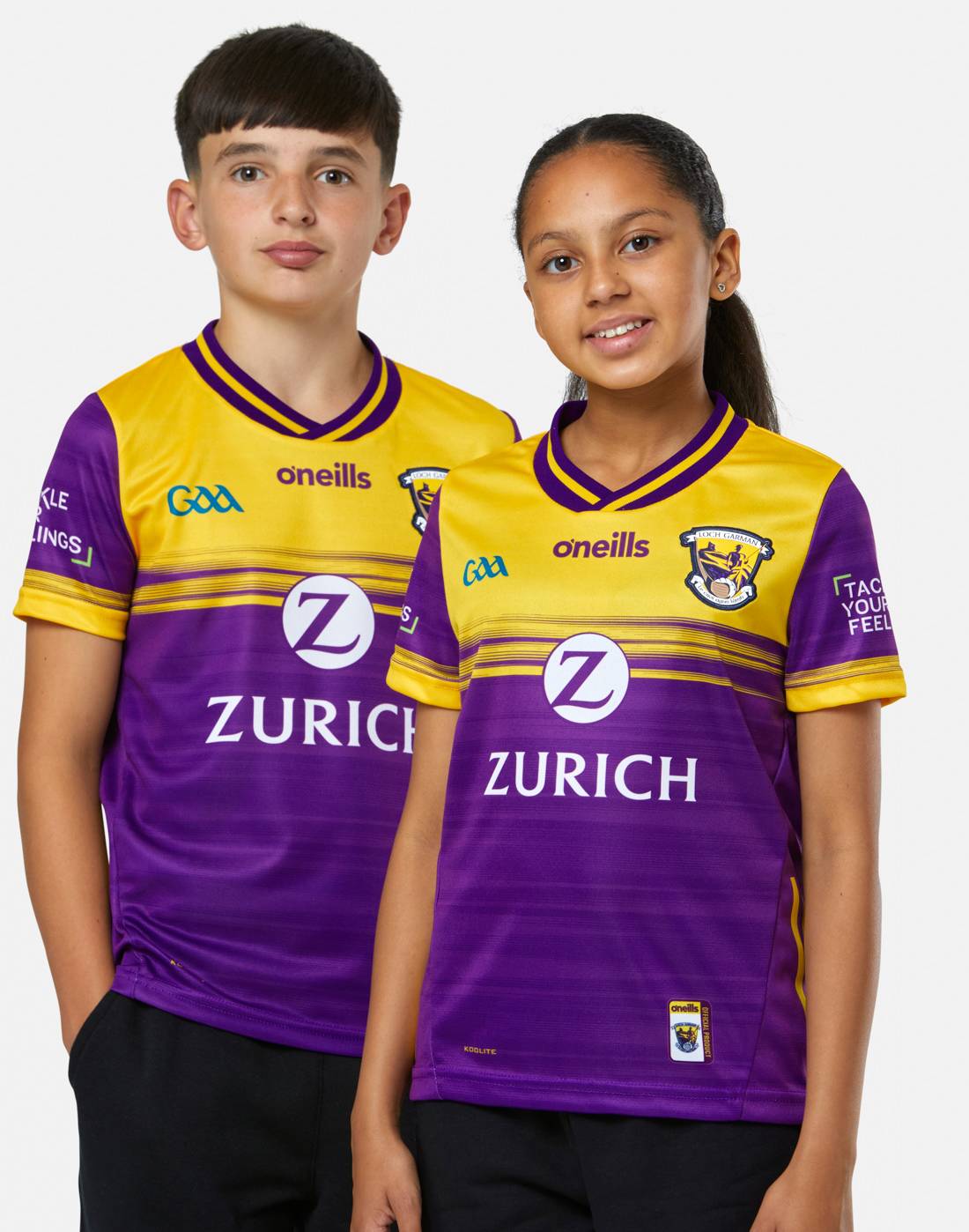 Kids' O'Neills Wexford Home Jersey in Purple/Yellow