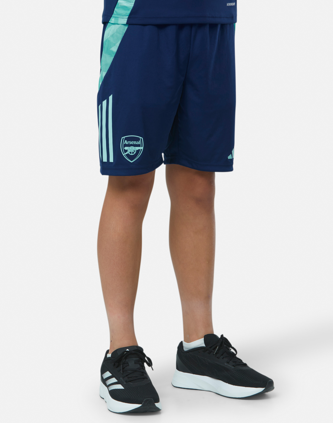 Kids' adidas Arsenal Training Shorts Wh in Navy Blue | Polyester