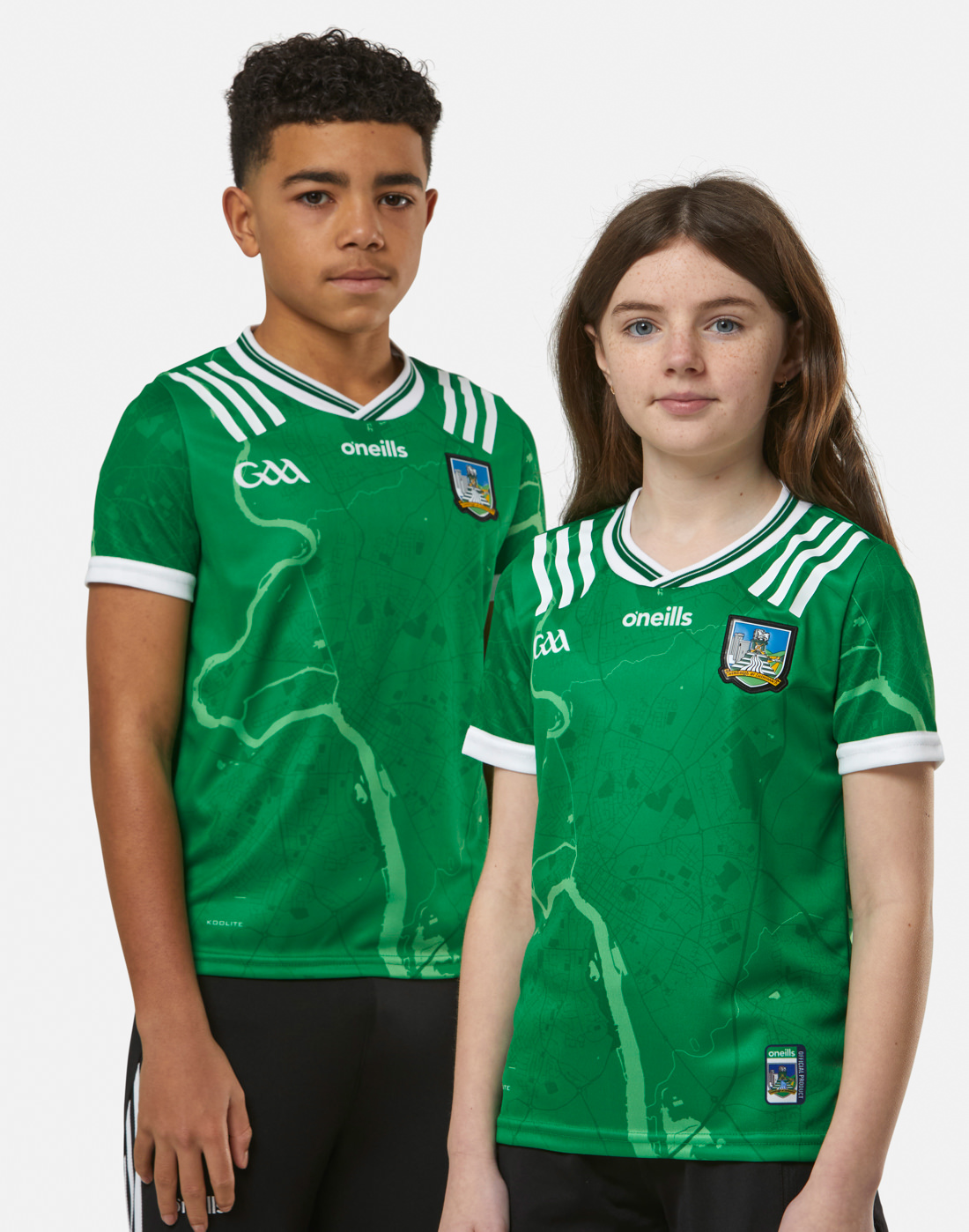 Kids' O'Neills Limerick 24/25 Home Jersey in Green | Medium