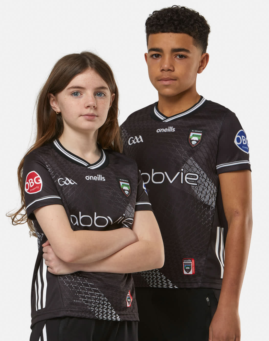 Kids' O'Neills Sligo 24/25 Home Jersey in Black | Small