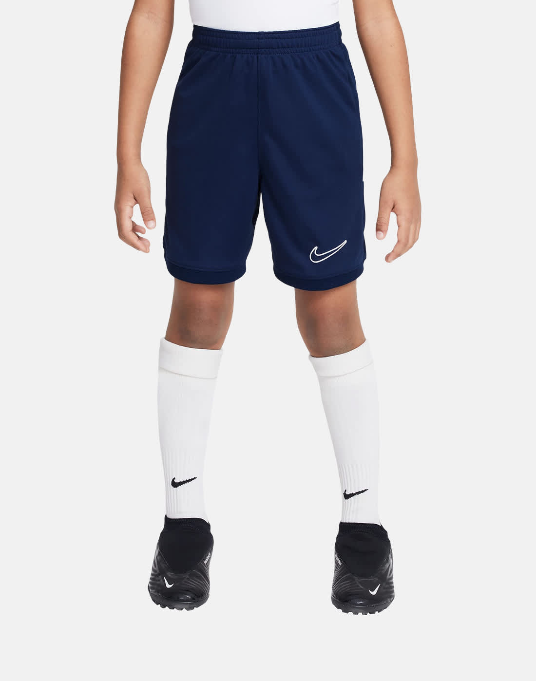 Kids' Nike Academy Shorts in Navy Blue/White | Large