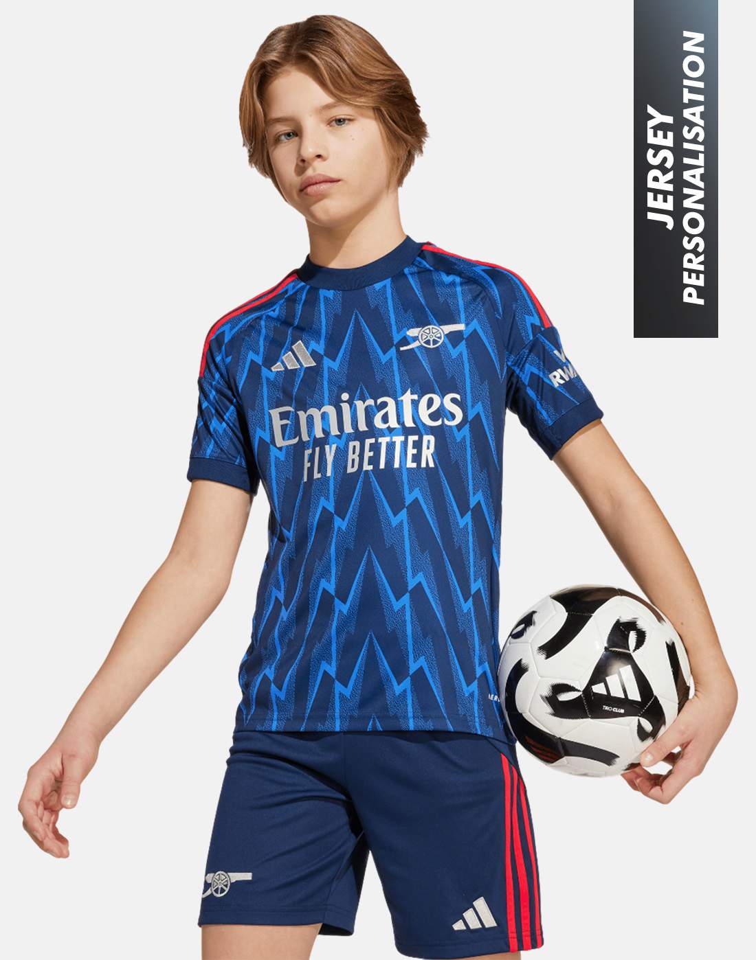 Kids' adidas Arsenal 25/26 Away Jersey in Navy Blue | Medium | Polyester