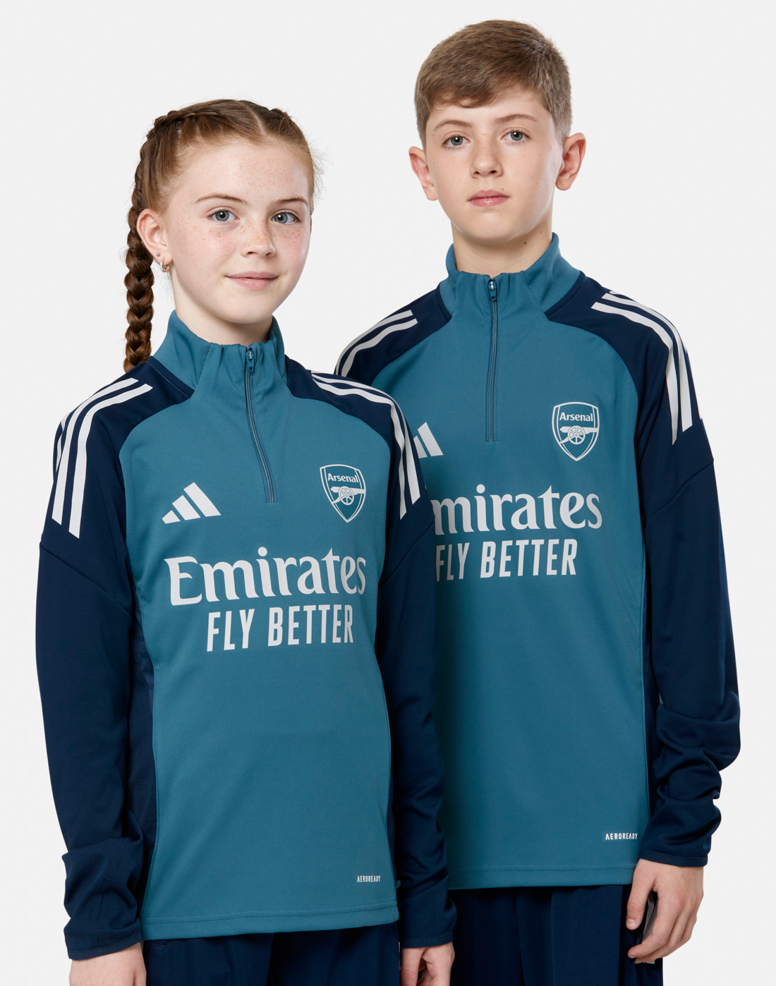 Kids' adidas Arsenal Training Half Zip Top in Black | Large | Polyester