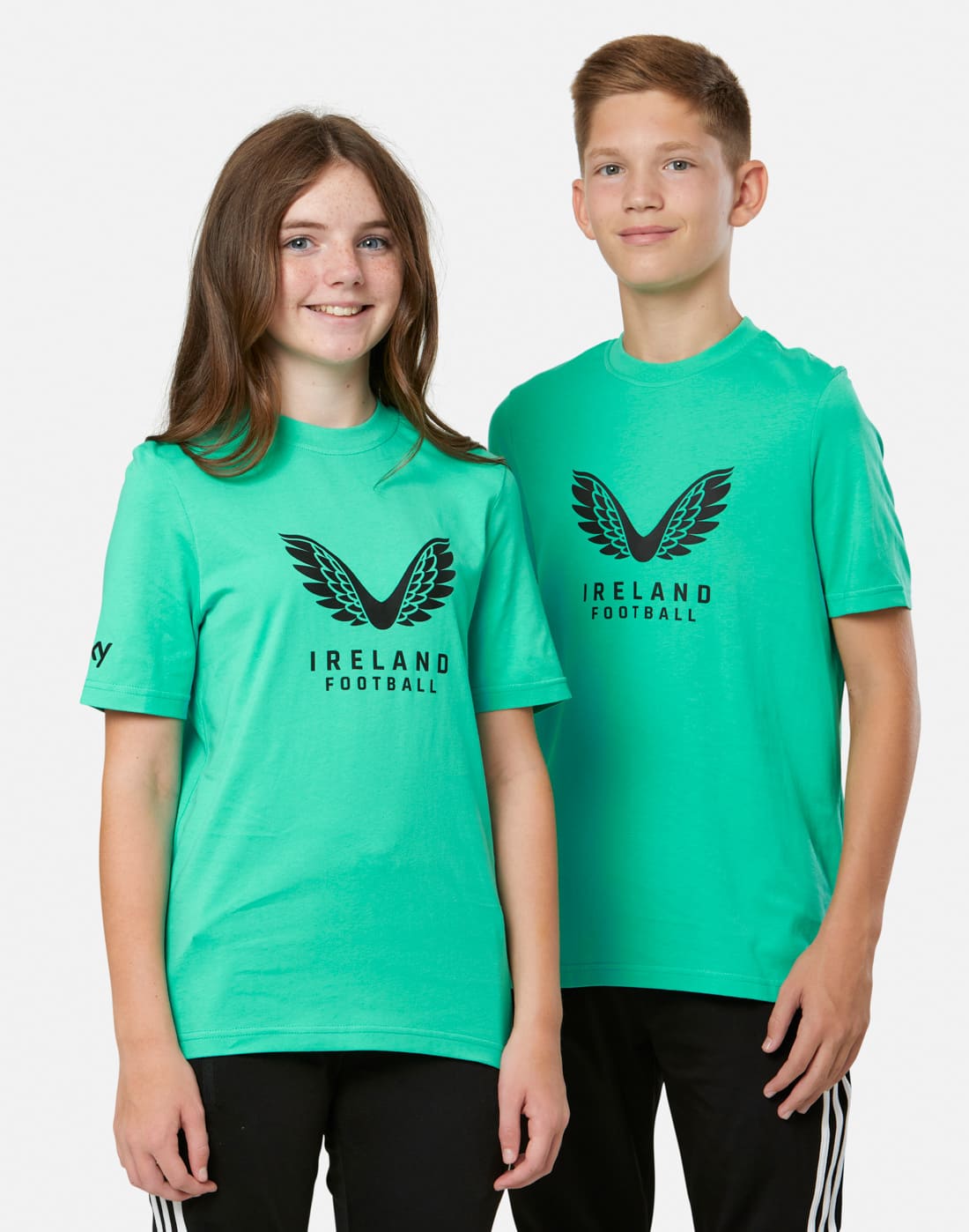 Kids' Castore Ireland Presentation T-Shirt in Green