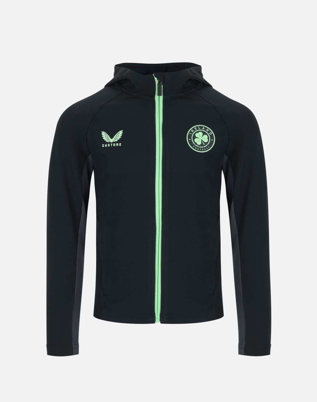 Kids' Castore Ireland Players Presentation Jacket in Green | Small
