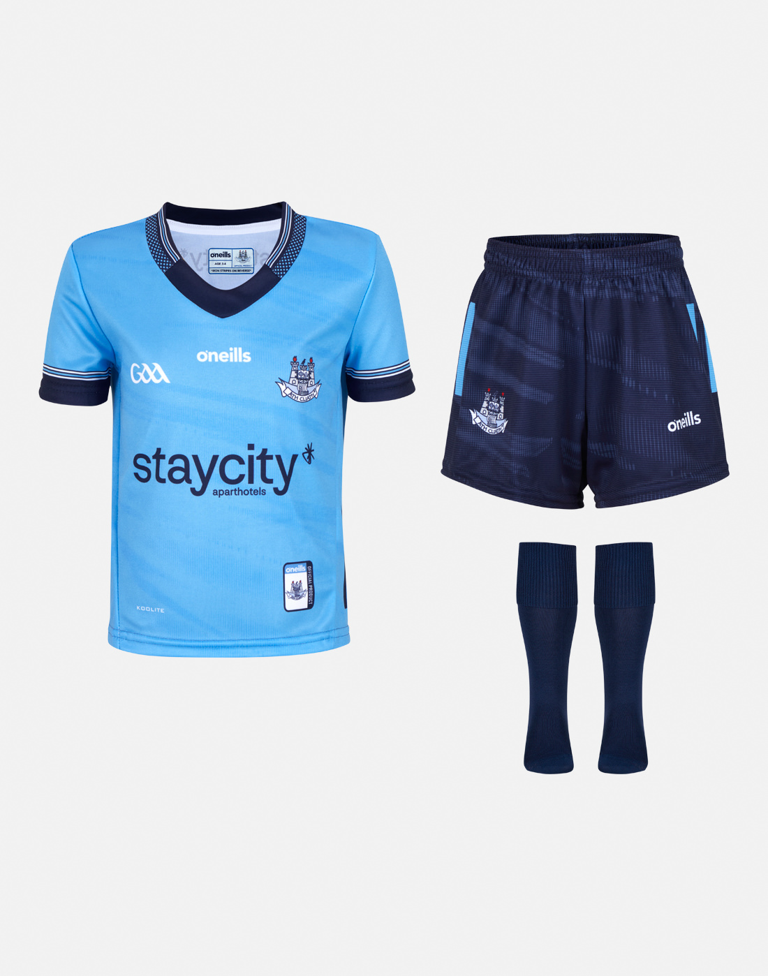 O'Neills Infants Dublin 24/25 Home Kit in Blue/White