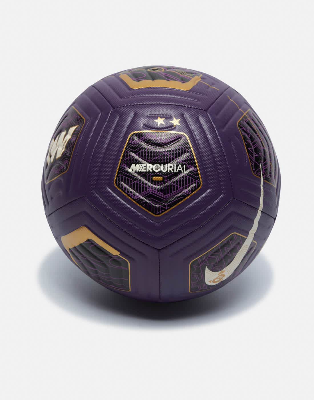 Nike Mbappe Football in Purple/Black | Size 5 | Polyester