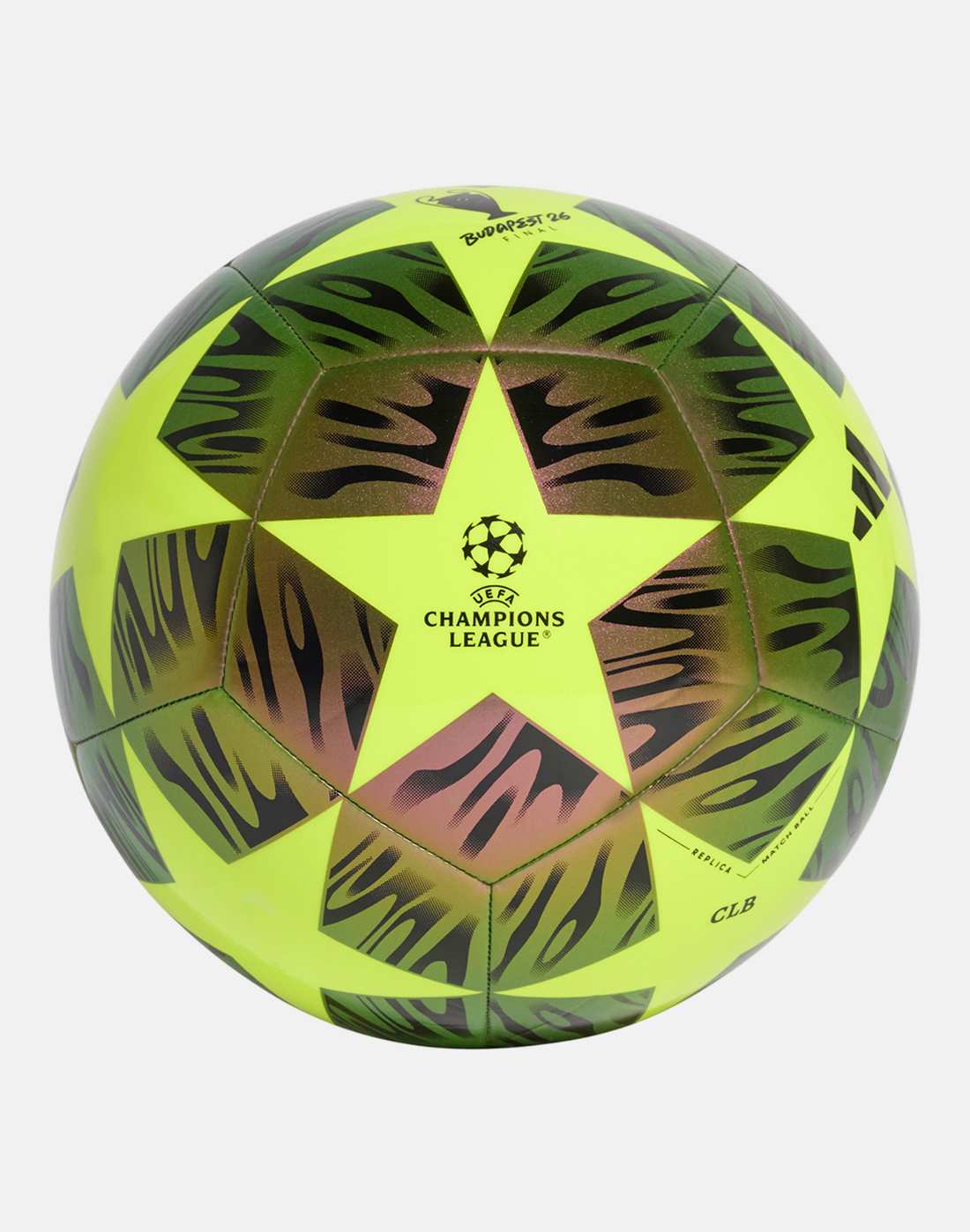 adidas Champions League Club Football in Purple/Black