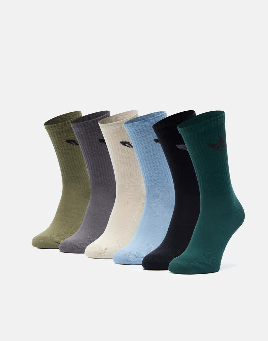 Adidas Originals Adults Originals Crew Sock 6 Pack | Cotton