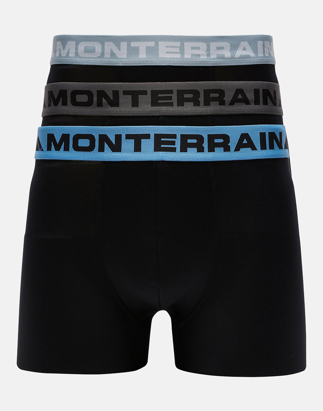 Men's Monterrain 3-Pack Performance Boxers in Blue | Large | Polyester