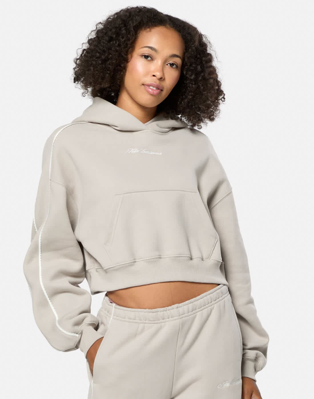 Womens Studio Fleece Hoodie