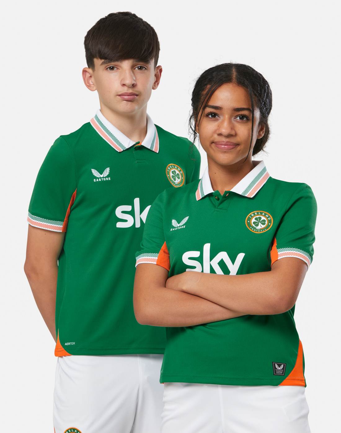Kids Ireland Home Replica Jersey - Womens Team