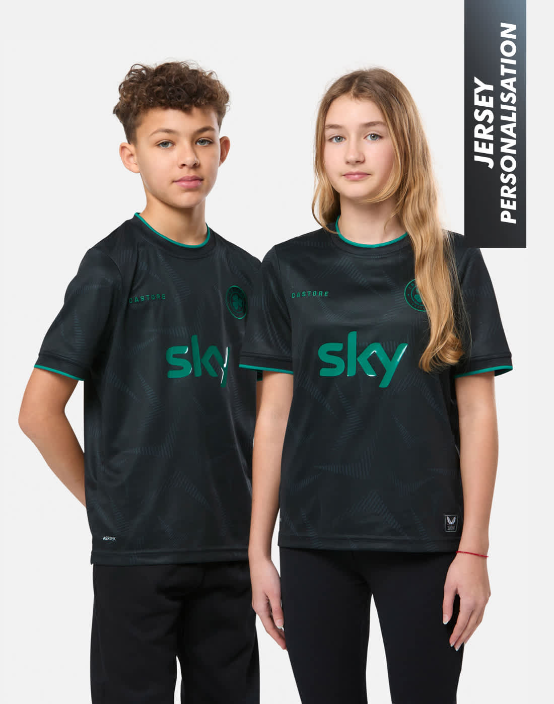 Kids Ireland Stealth Replica Short Sleeve Jersey