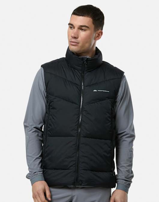 Mens Blanc Puffer Gilet