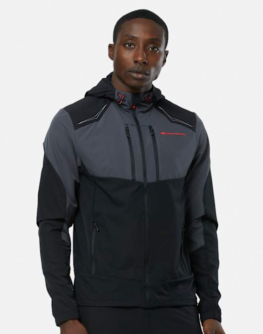 Mens Orbit Woven Running Full Zip Jacket