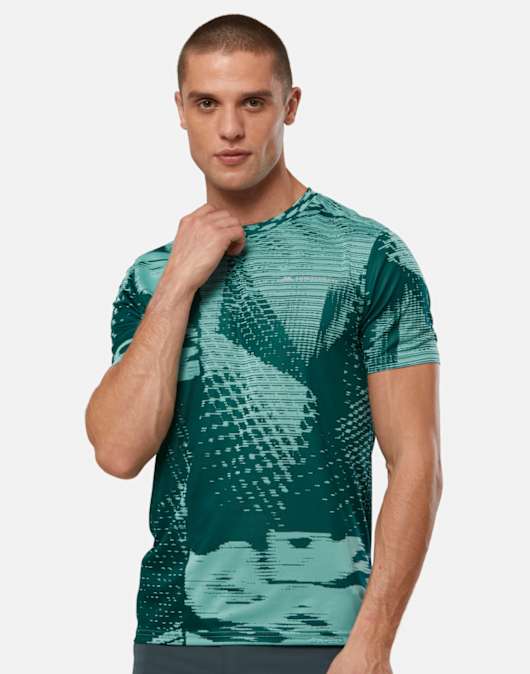Mens Divide Jacquard T-Shirt
