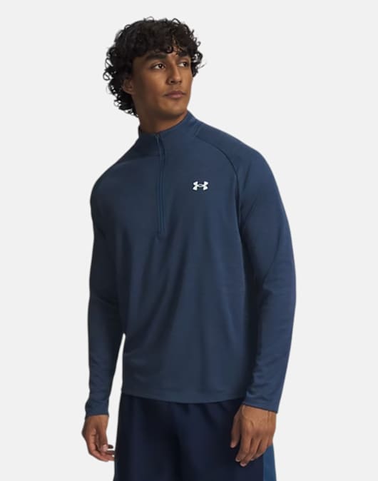 Mens Tech Textured Half Zip