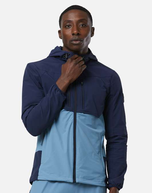 Mens Vosso Woven Full Zip Hoodie