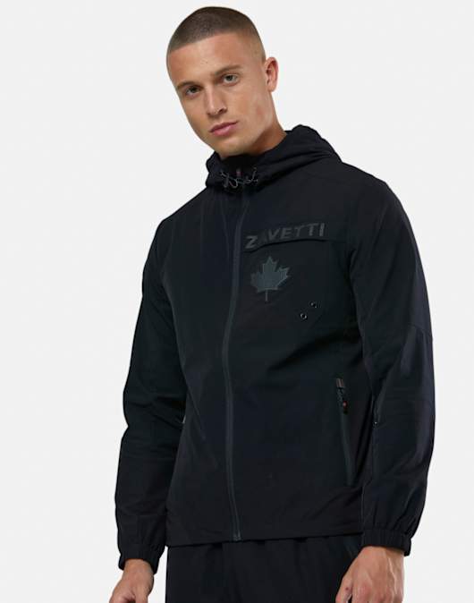 Mens Giotto Woven Full Zip Hoodie