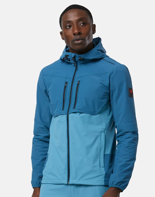 Mens Vosso Woven Full Zip Hoodie