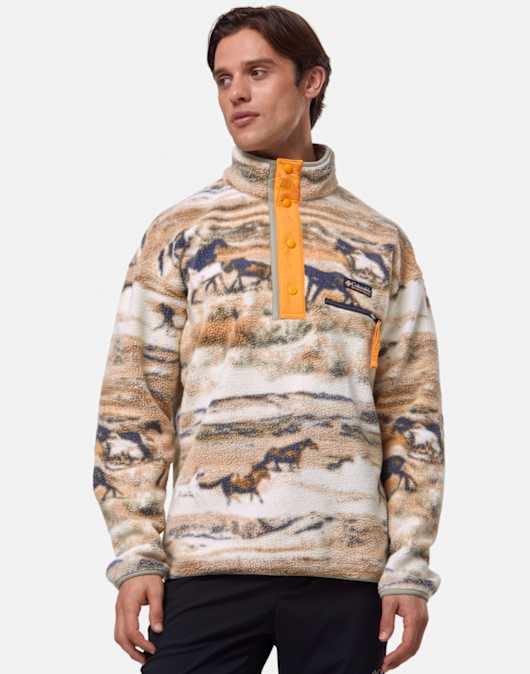 Mens Helvetia Snap Fleece Half Zip Top