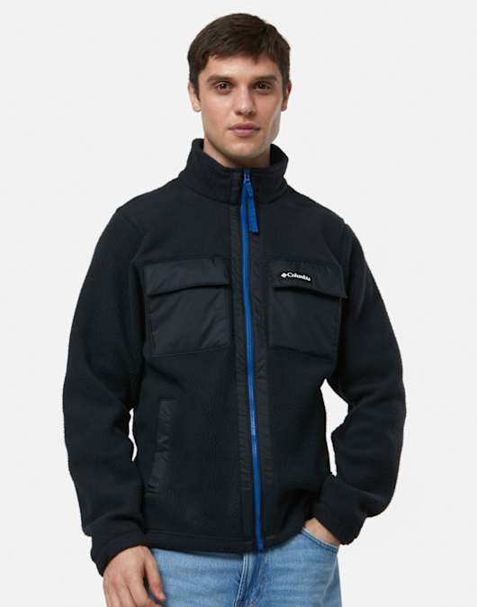 Mens Pebbled Full Zip Fleece