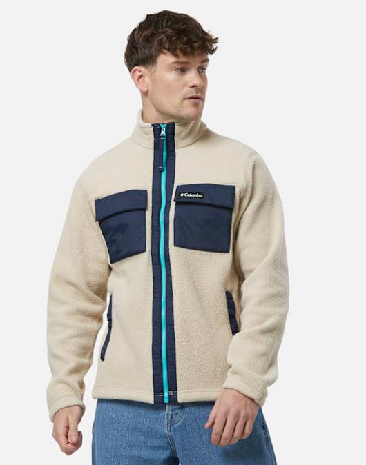Mens Pebbled Full Zip Fleece