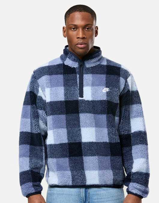 Mens Club Sherpa Half Zip Top