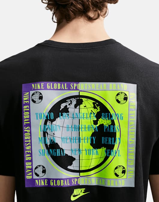 Mens Globe Graphic T-Shirt