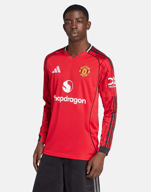 Adults Manchester United 25/26 Home Jersey Long Sleeve