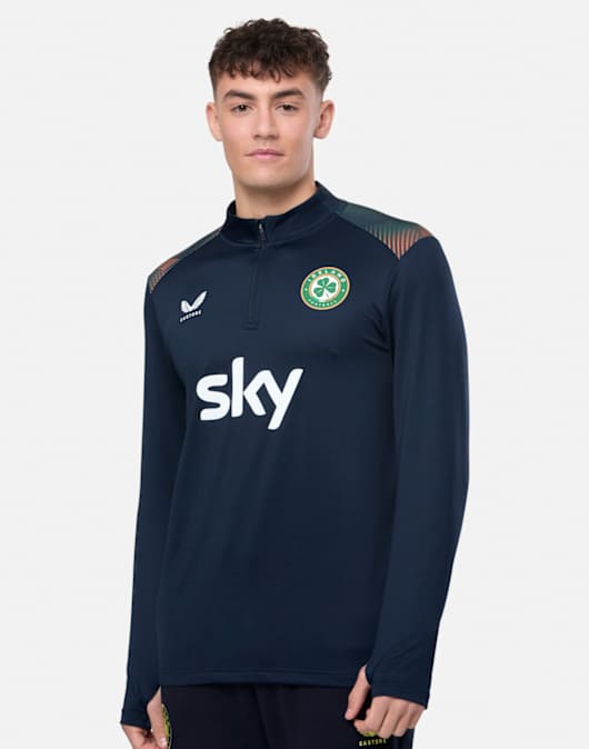 Adults Ireland Pre Match Half Zip Top