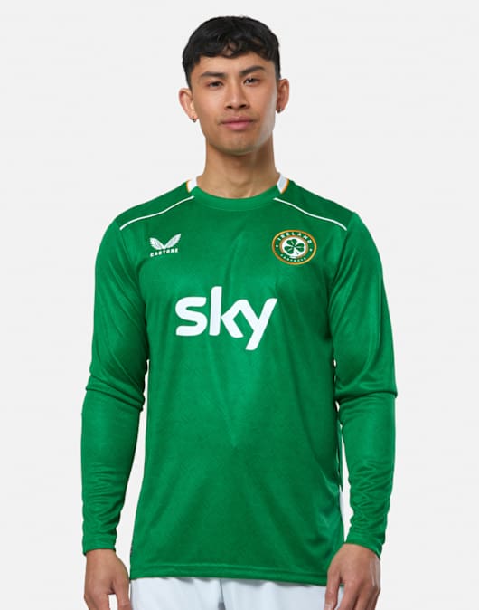 Adults Ireland Long Sleeve Home Jersey