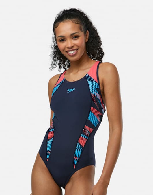Womens Placement Laneback Swimsuit
