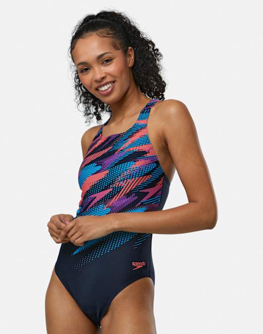 Womens Digital Printed Medalist Swimsuit