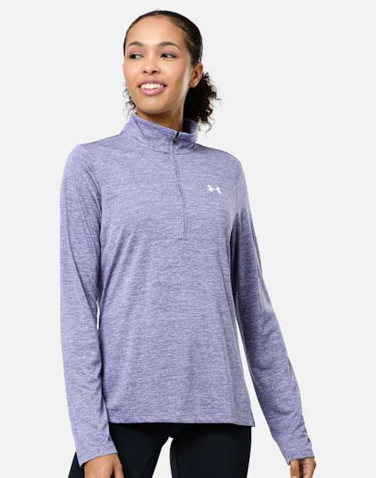 Womens Tech Twist Half Zip Top