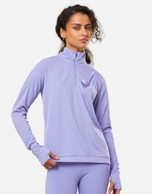 Womens Swoosh Half Zip Top