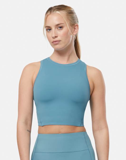 Womens Studio Cropped Tank Top