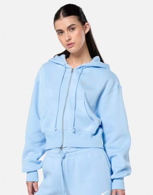 Womens Phoenix Fleece Cropped Full Zip Hoodie