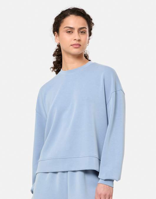 Womens Sand Wash Crew Neck Sweatshirt