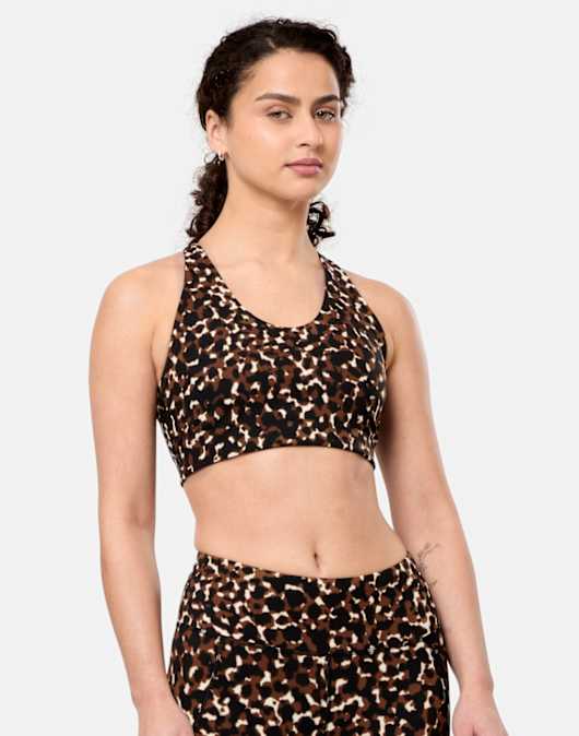 Womens Power Racer Medium Support Sports Bra