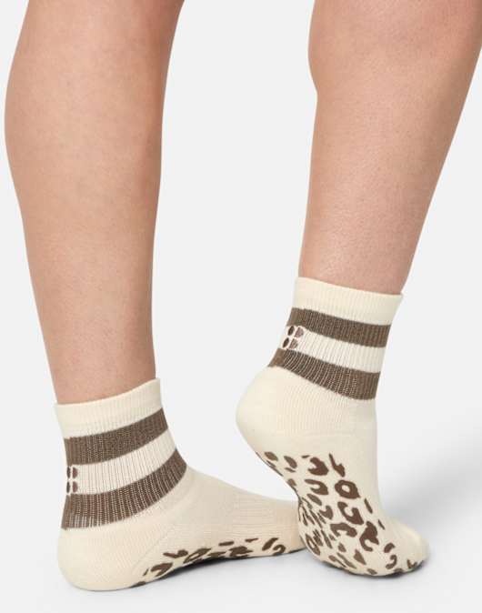 Womens Pilates 2 Pack Crew Socks