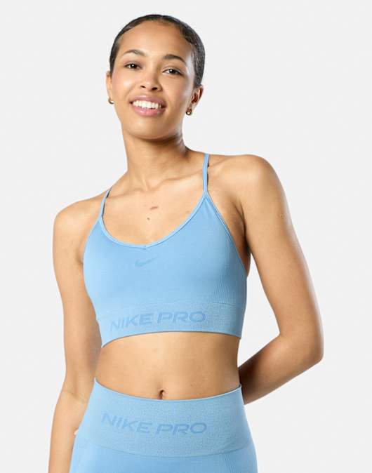 Womens Pro Seamless Light Support Sports Bra