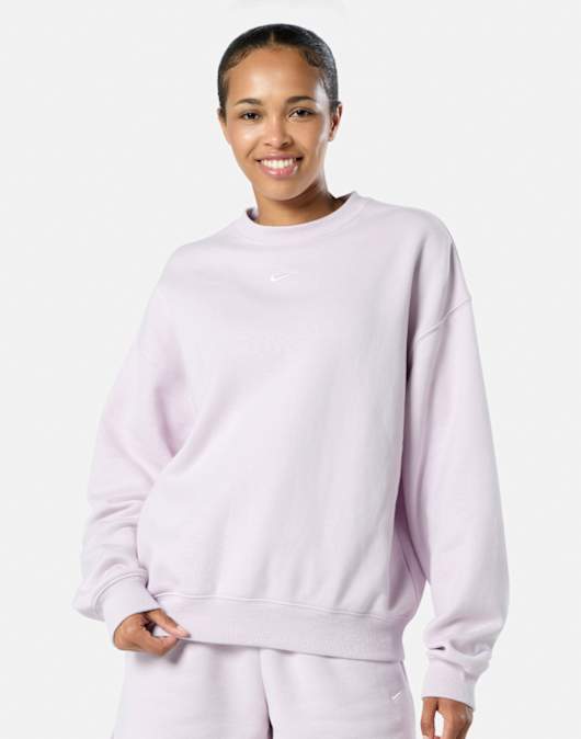Womens Studio Fleece Crew Neck Sweatshirt