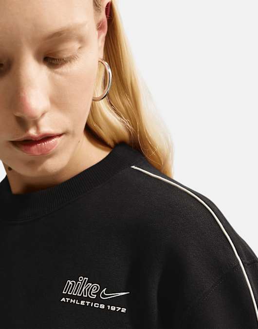 Womens Studio Fleece Crew Neck Sweatshirt