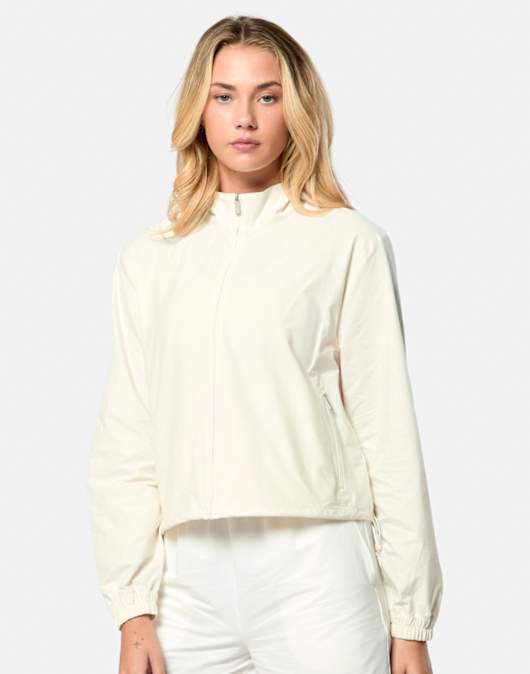 Womens Textured Full Zip Top