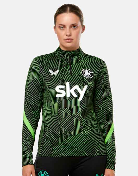 Womens Ireland Pre Match Half Zip Top