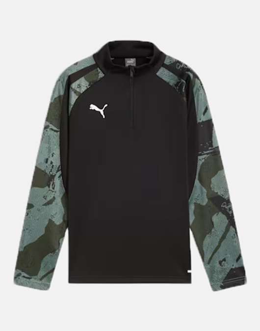 Older Kids Liga Camo Half Zip Top